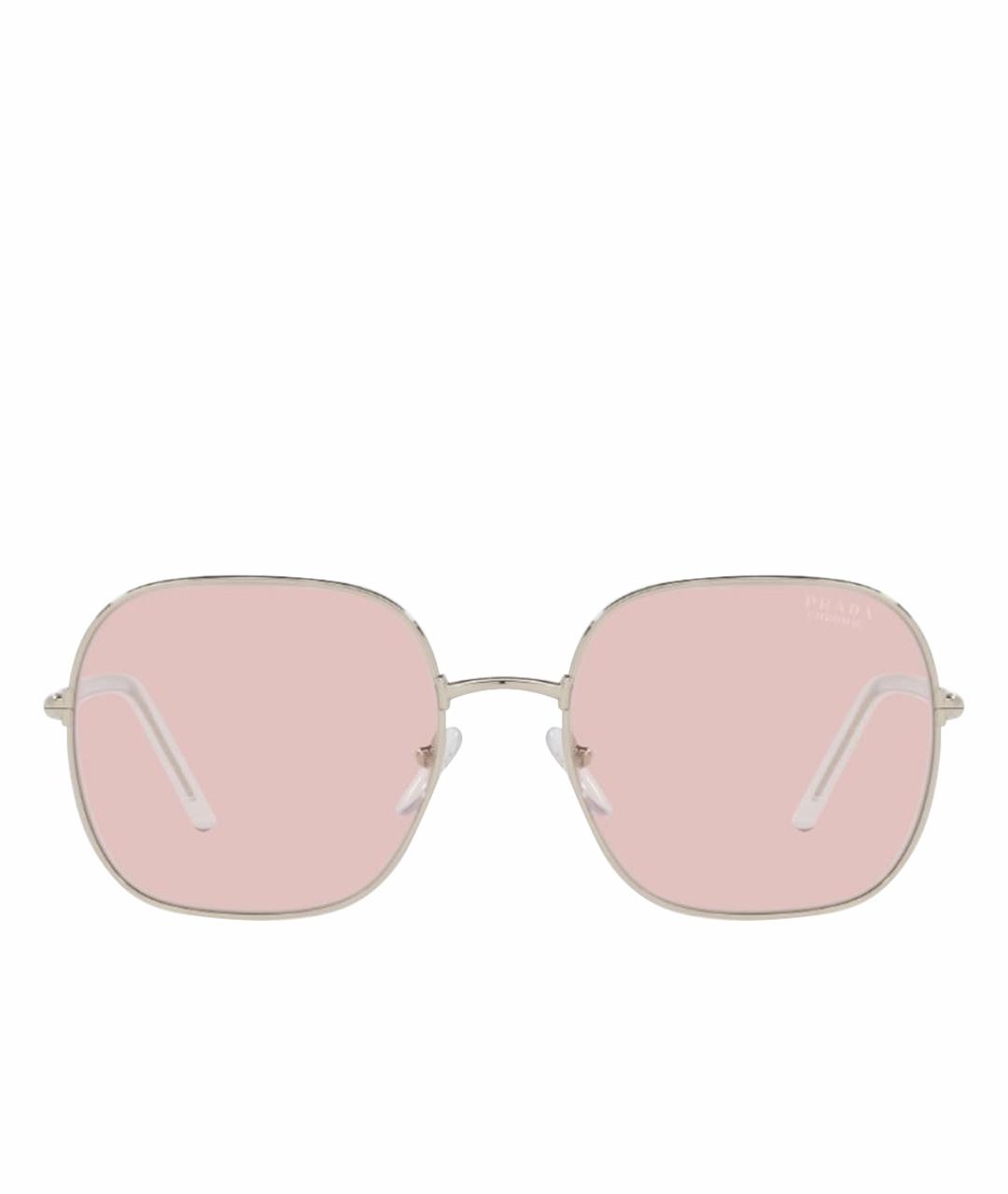 PRADA Розовые металлические солнцезащитные очки, фото 1