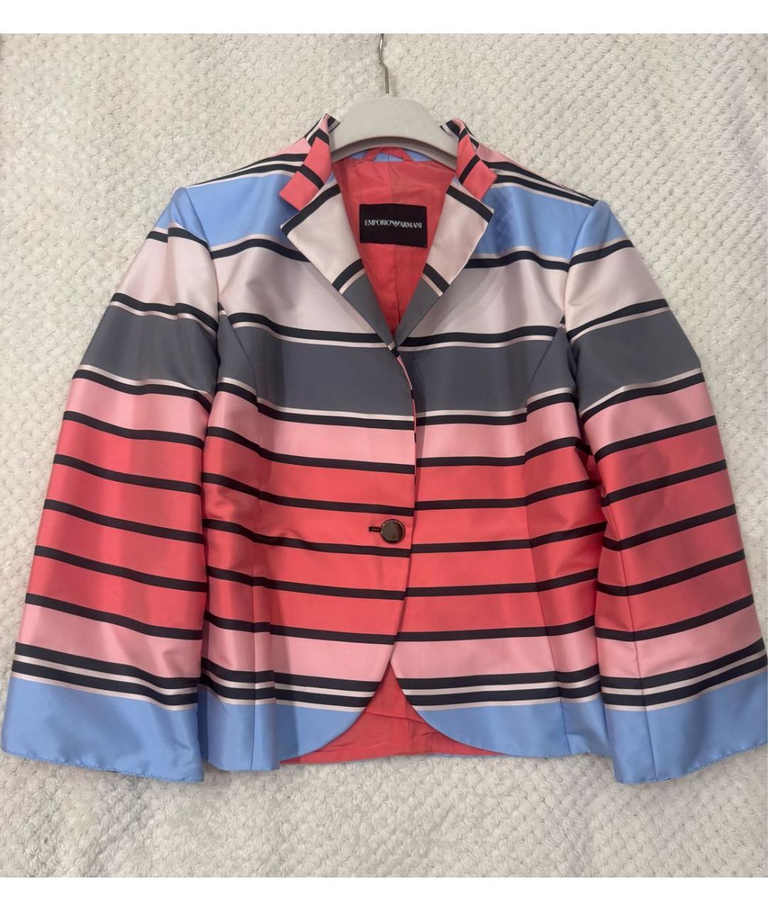 EMPORIO ARMANI Мульти полиэстеровый жакет/пиджак, фото 2
