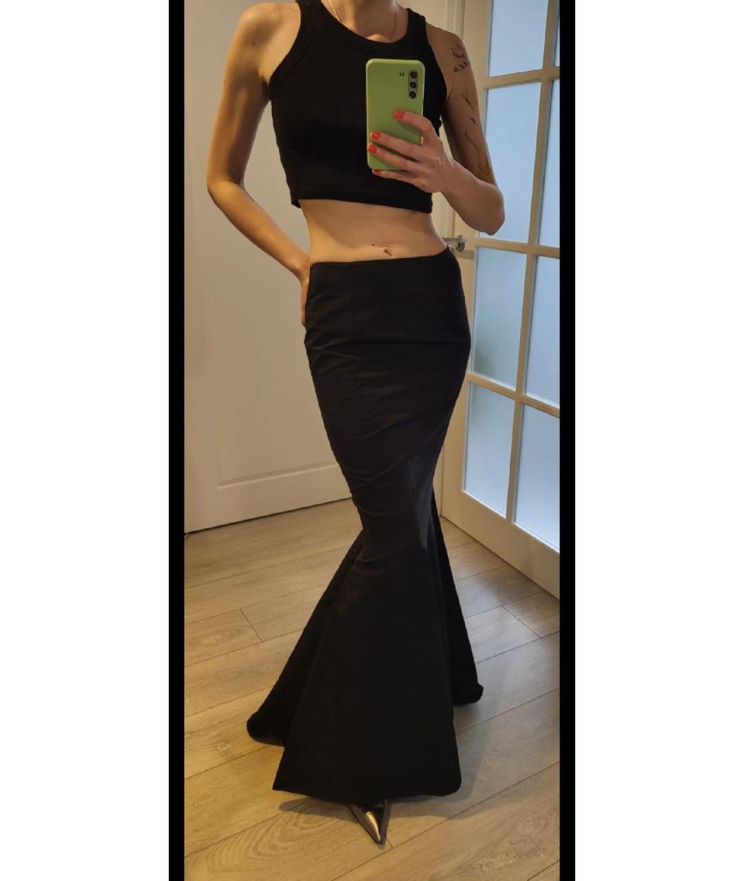ZUHAIR MURAD Черный шелковый костюм с юбками, фото 8