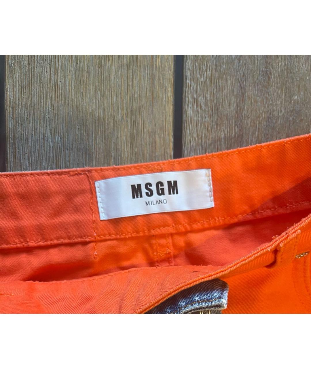 MSGM Мульти деним юбка мини, фото 3