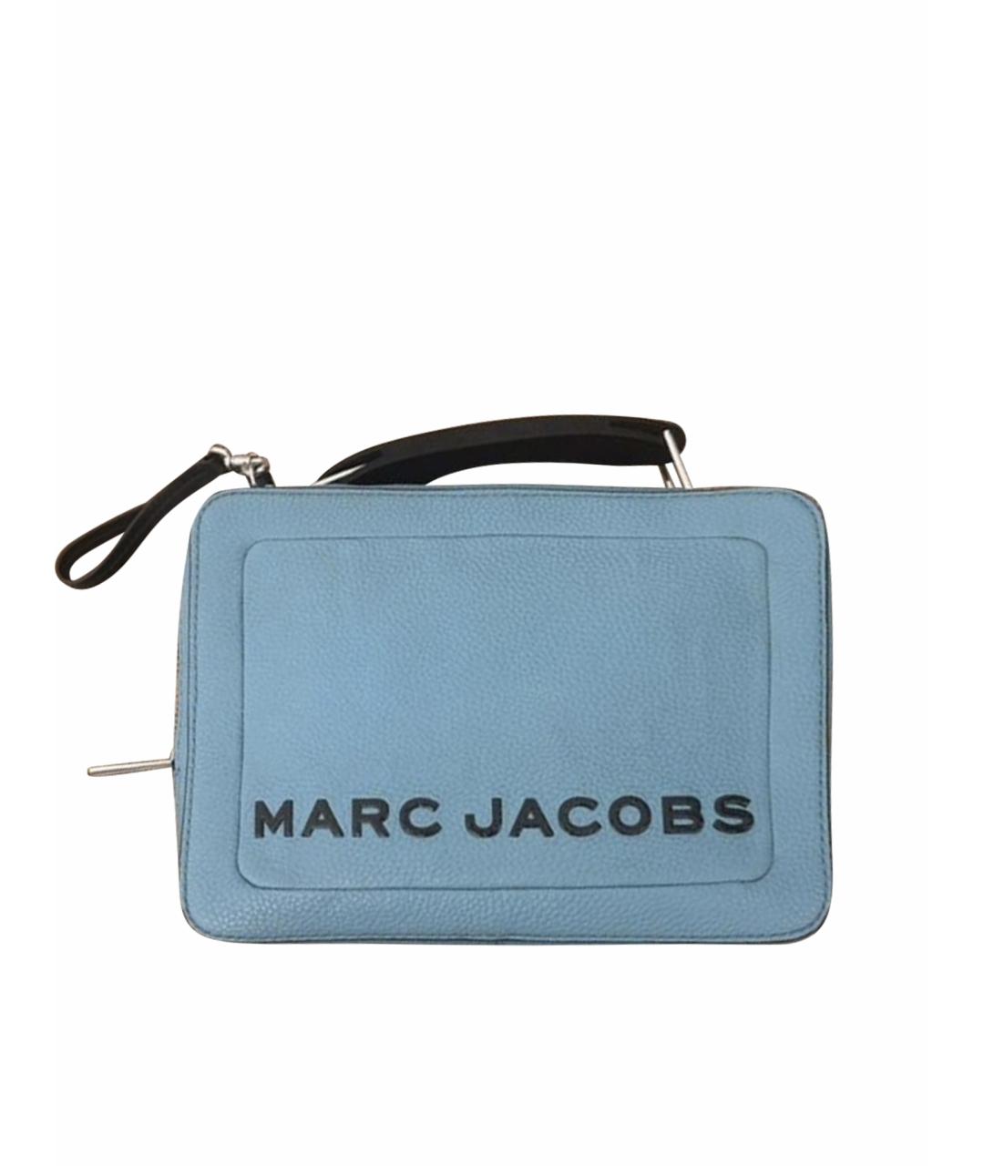 MARC JACOBS Голубая кожаная сумка через плечо, фото 1