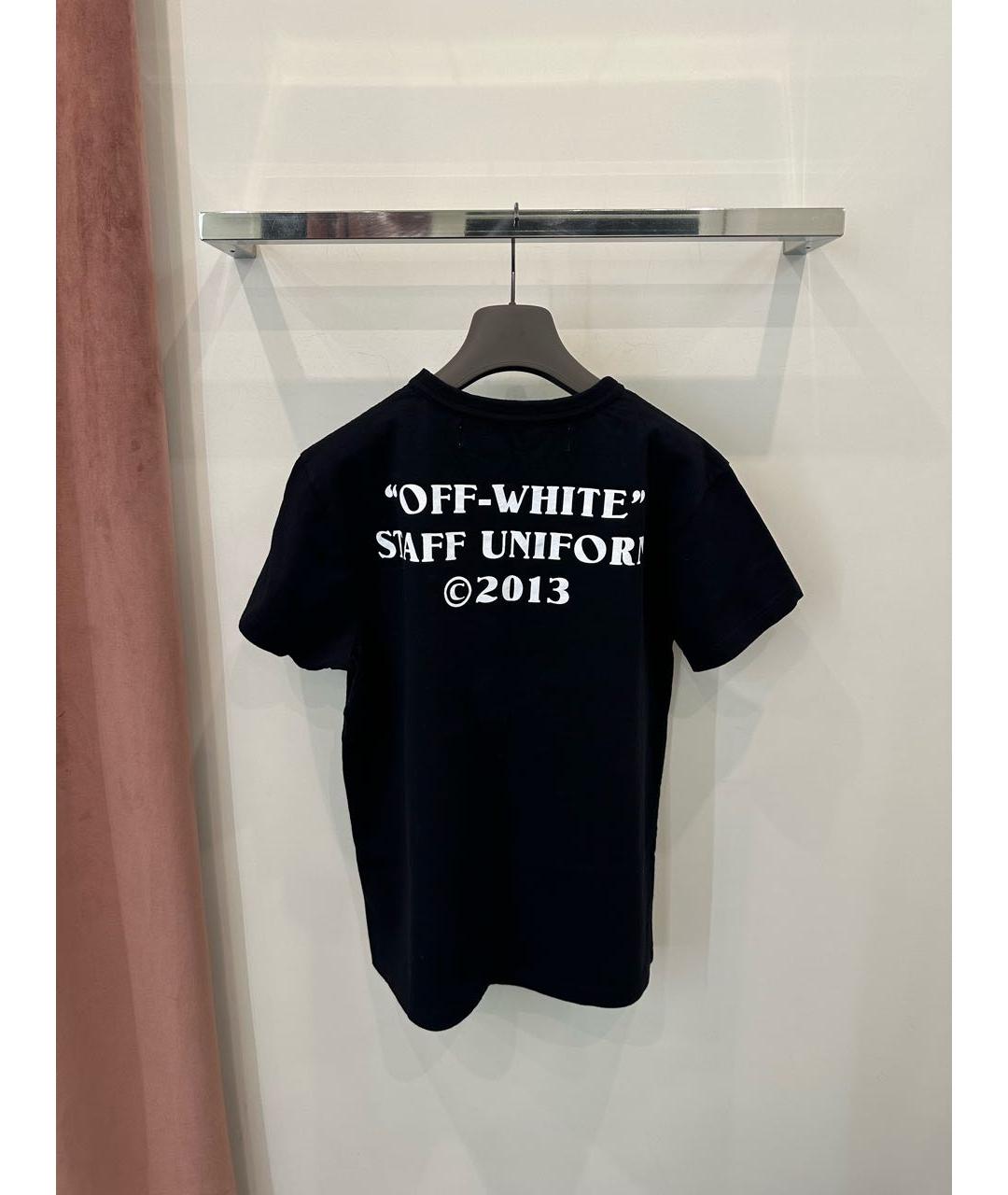OFF-WHITE Черная хлопковая майка, фото 2