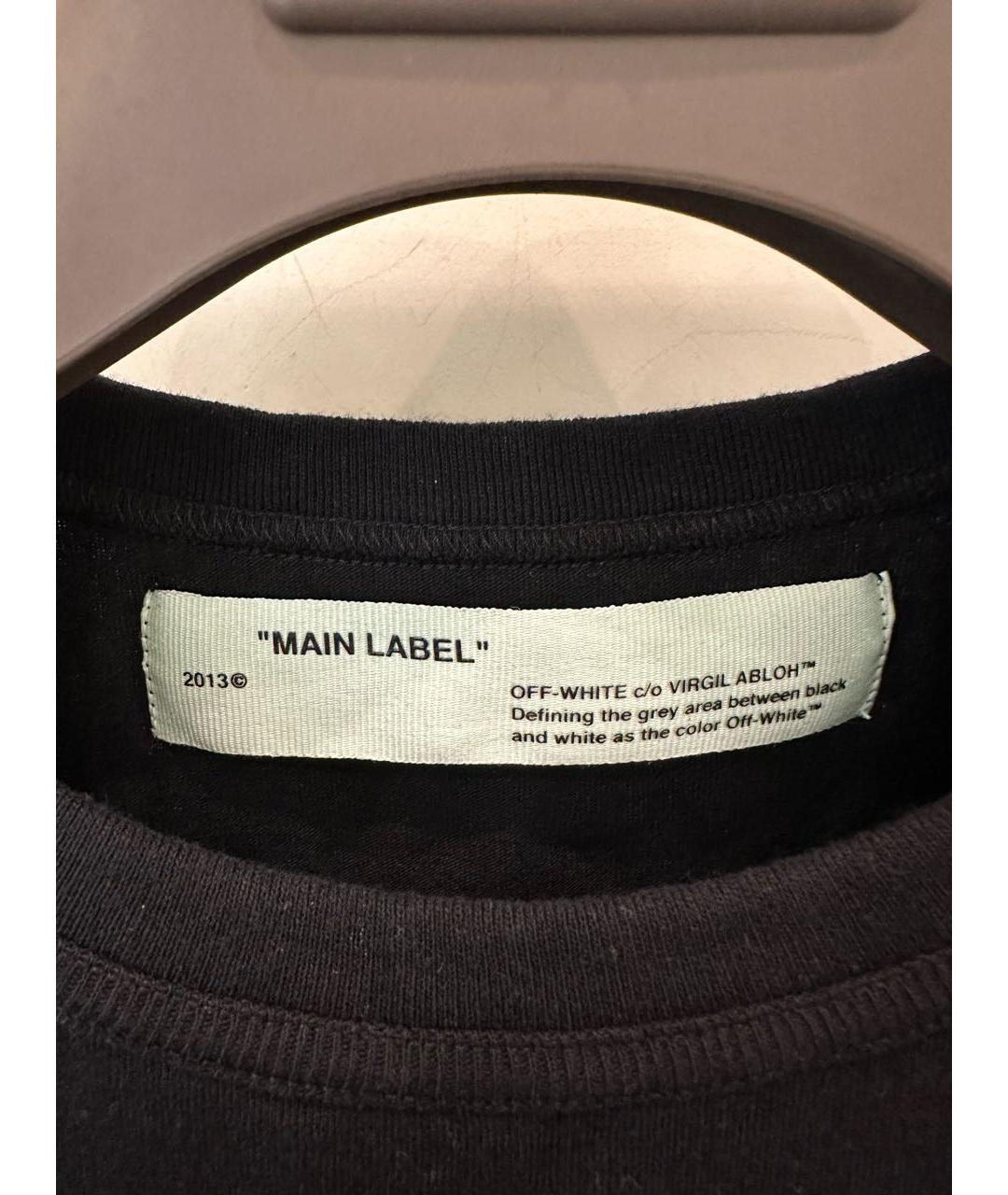 OFF-WHITE Черная хлопковая майка, фото 3