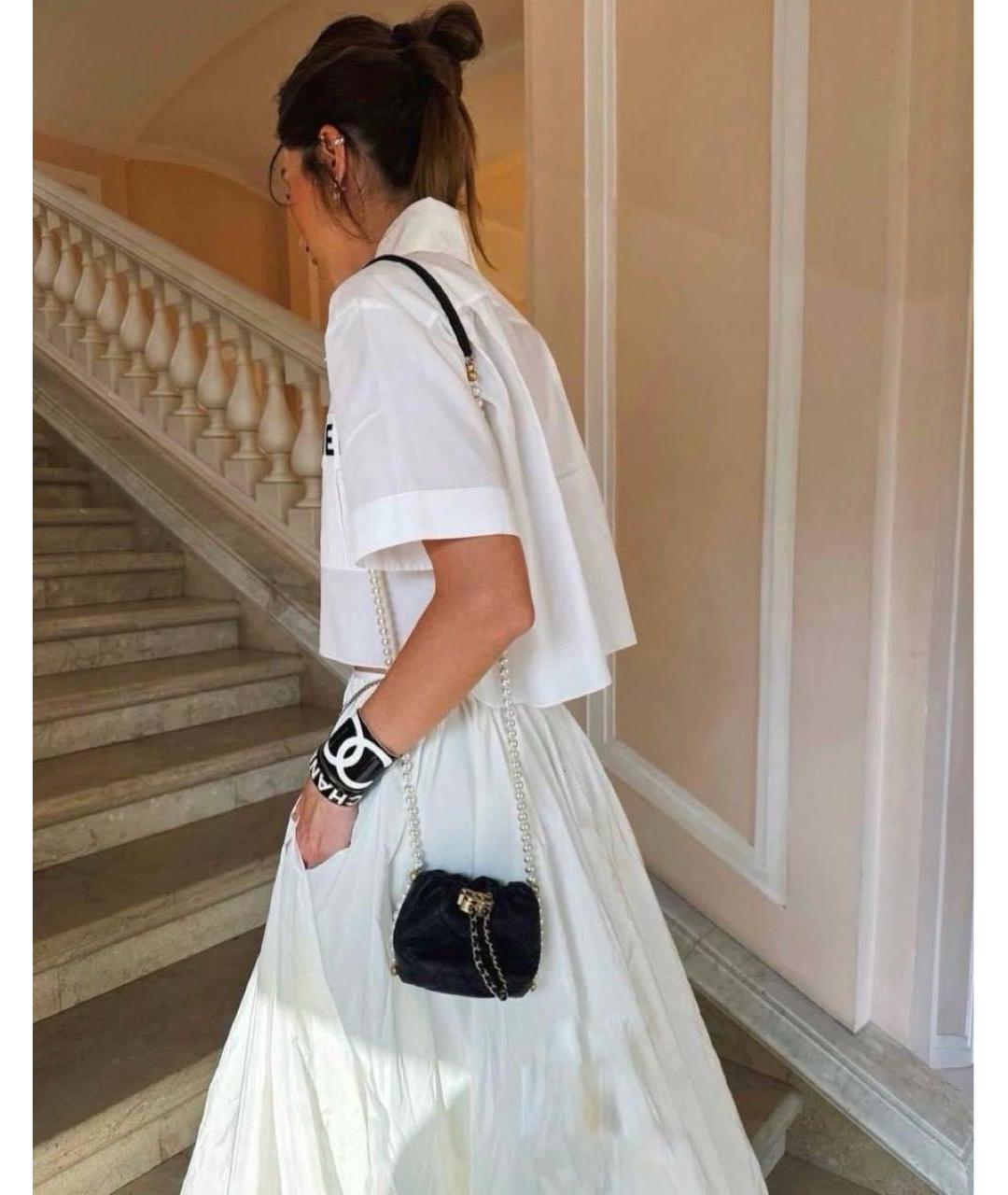 CHANEL Черная кожаная сумка через плечо, фото 4