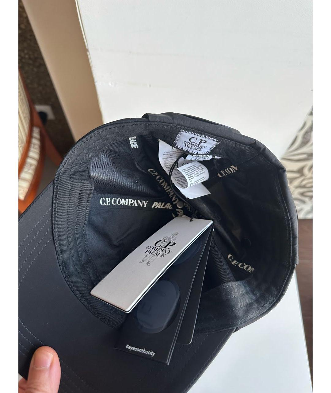 CP COMPANY Черная синтетическая кепка/бейсболка, фото 5