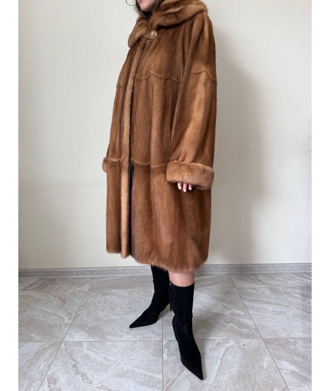 MALA MATI Золотая меховая шуба, фото 6