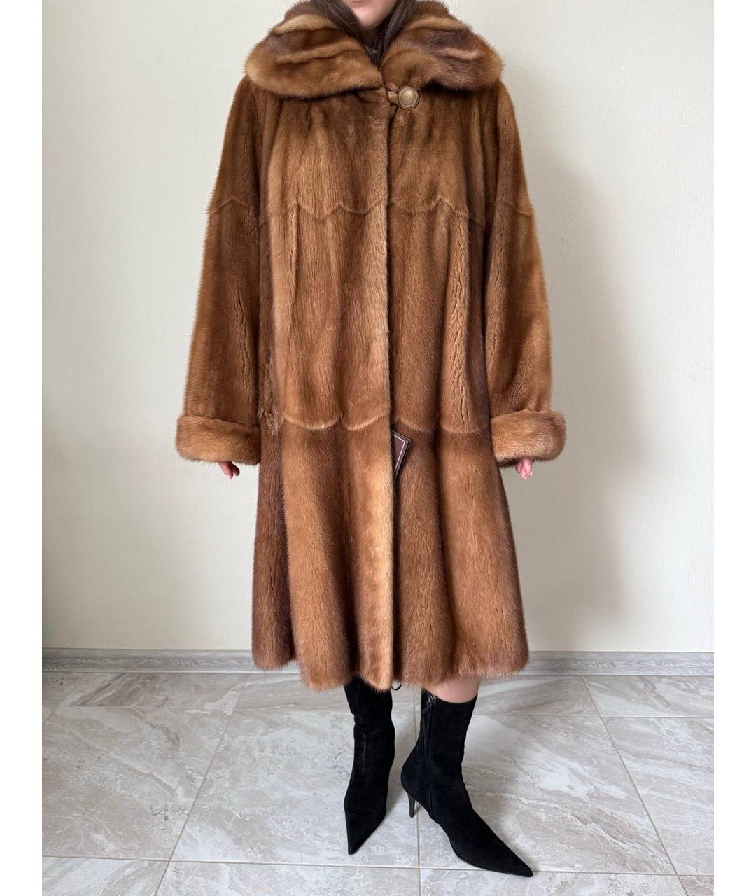 MALA MATI Золотая меховая шуба, фото 5