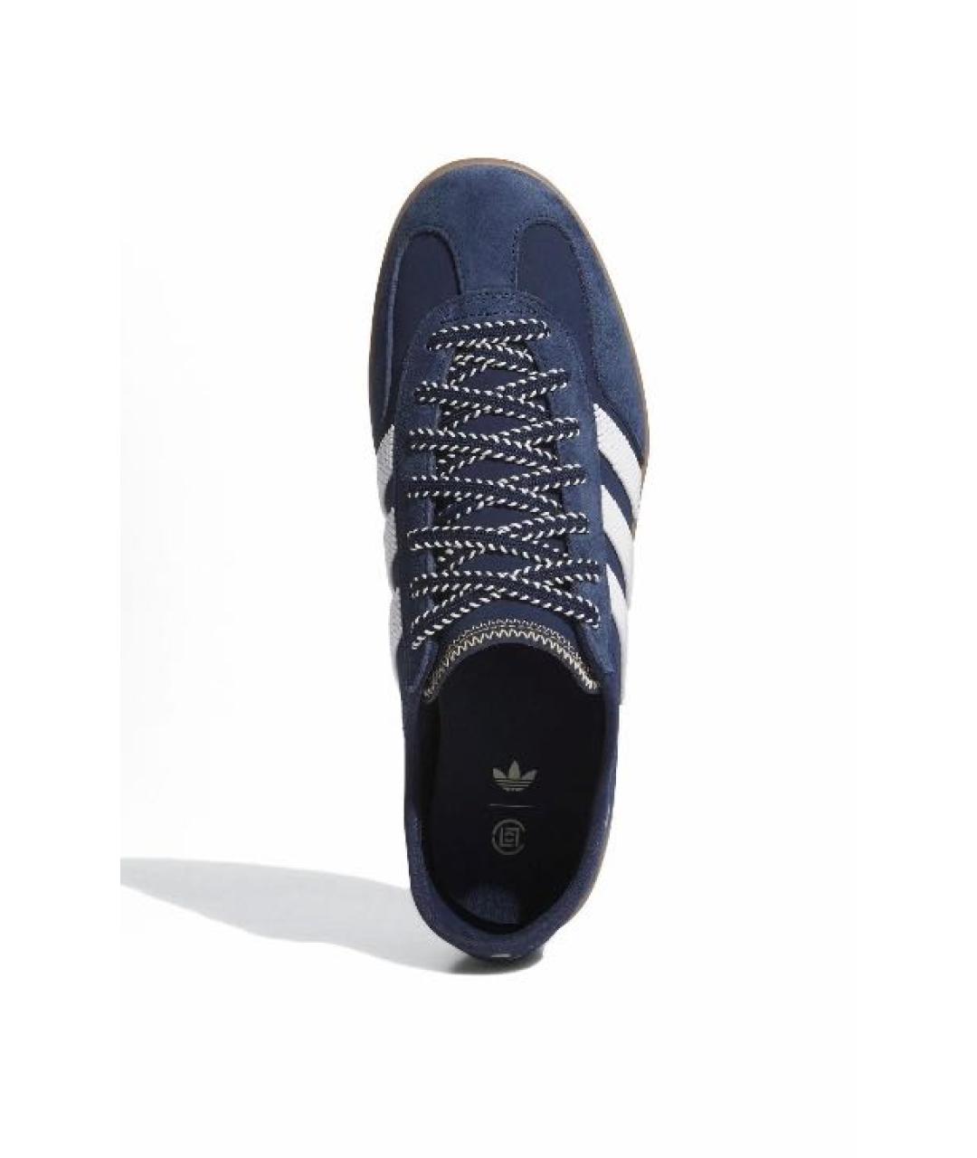 ADIDAS Темно-синие замшевые кроссовки, фото 2