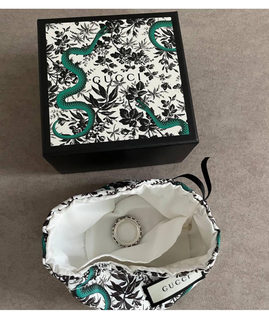 GUCCI Серебряное серебряное кольцо, фото 3