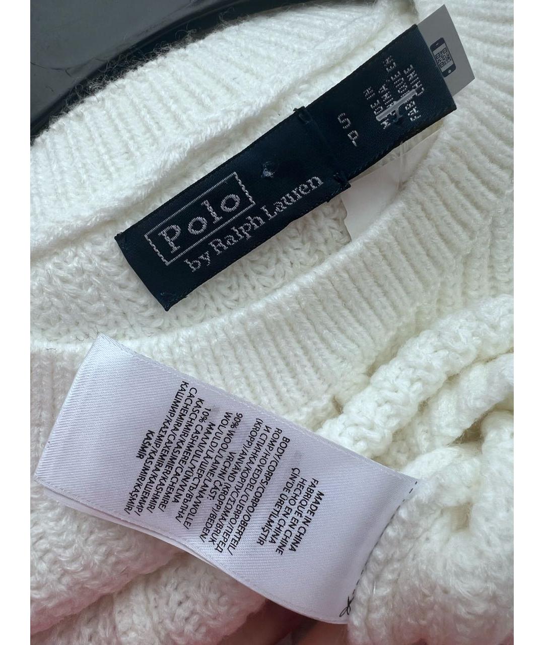 POLO RALPH LAUREN Белый шерстяной джемпер / свитер, фото 3