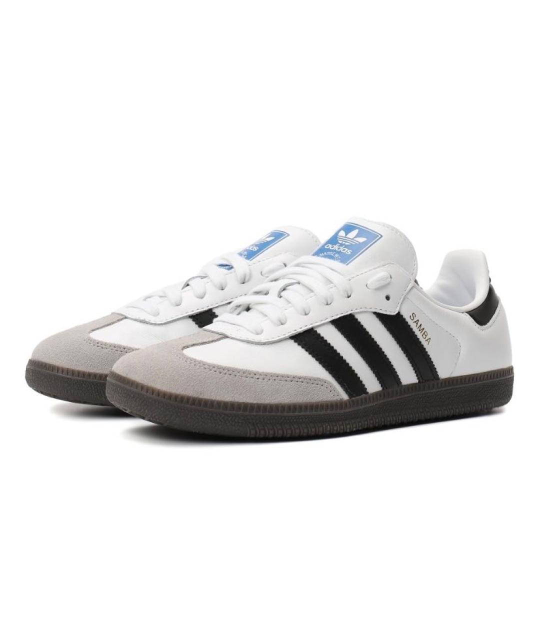 ADIDAS Белые кожаные кроссовки, фото 2