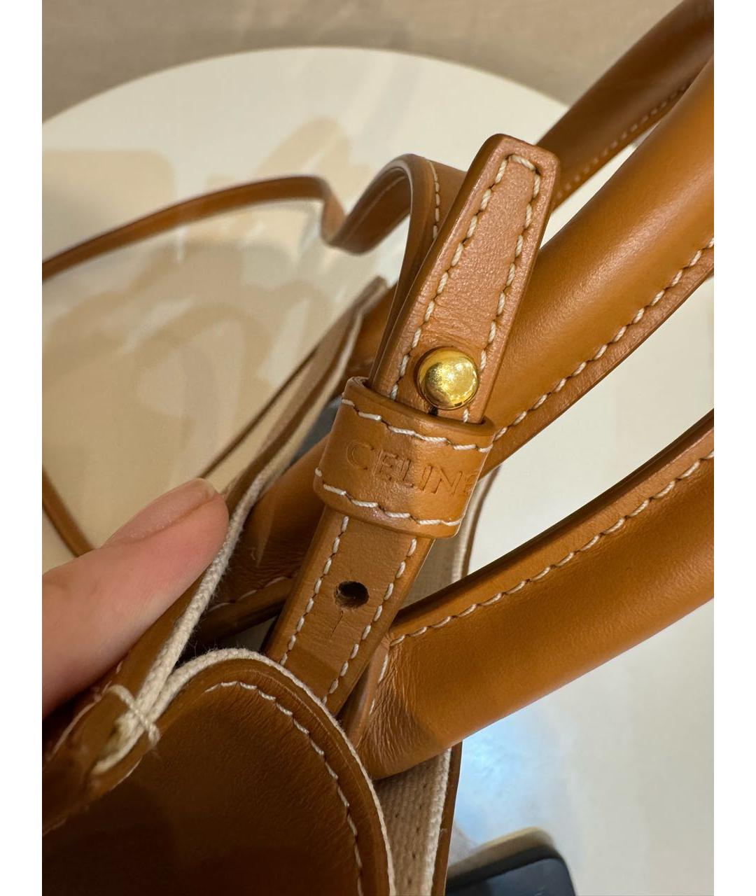 CELINE Бежевая сумка тоут, фото 6