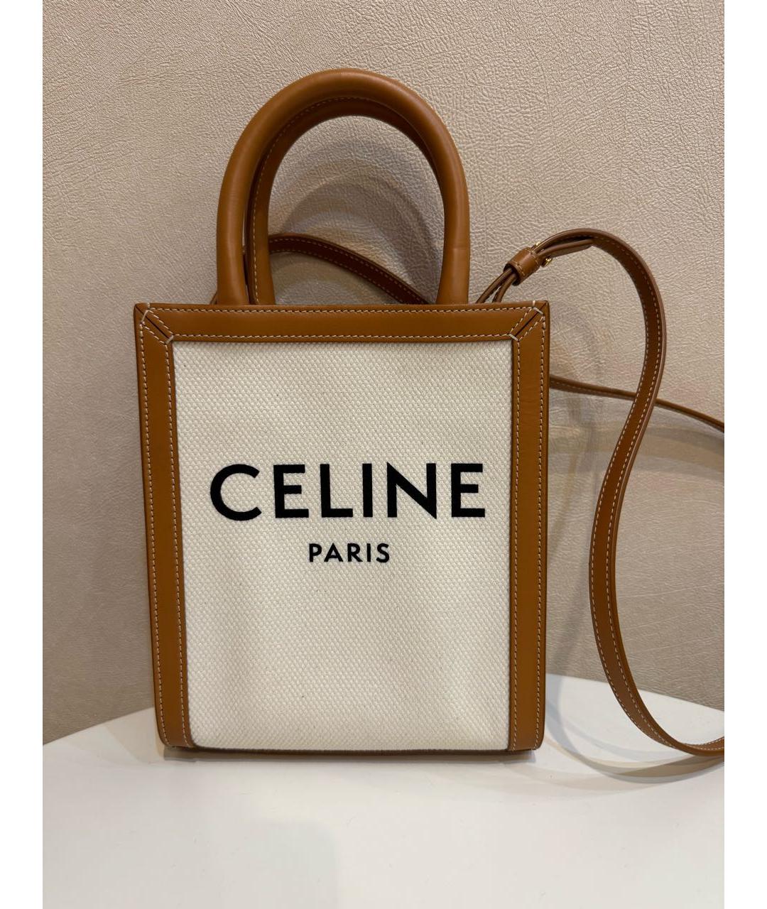 CELINE Бежевая сумка тоут, фото 7