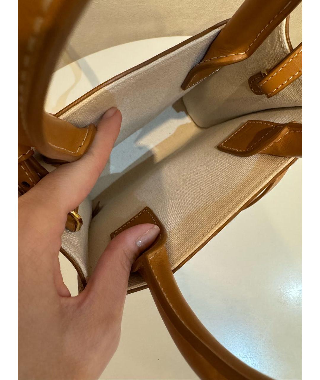 CELINE Бежевая сумка тоут, фото 4
