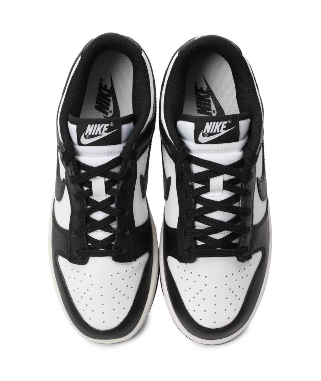 NIKE Черные кожаные низкие кроссовки / кеды, фото 2