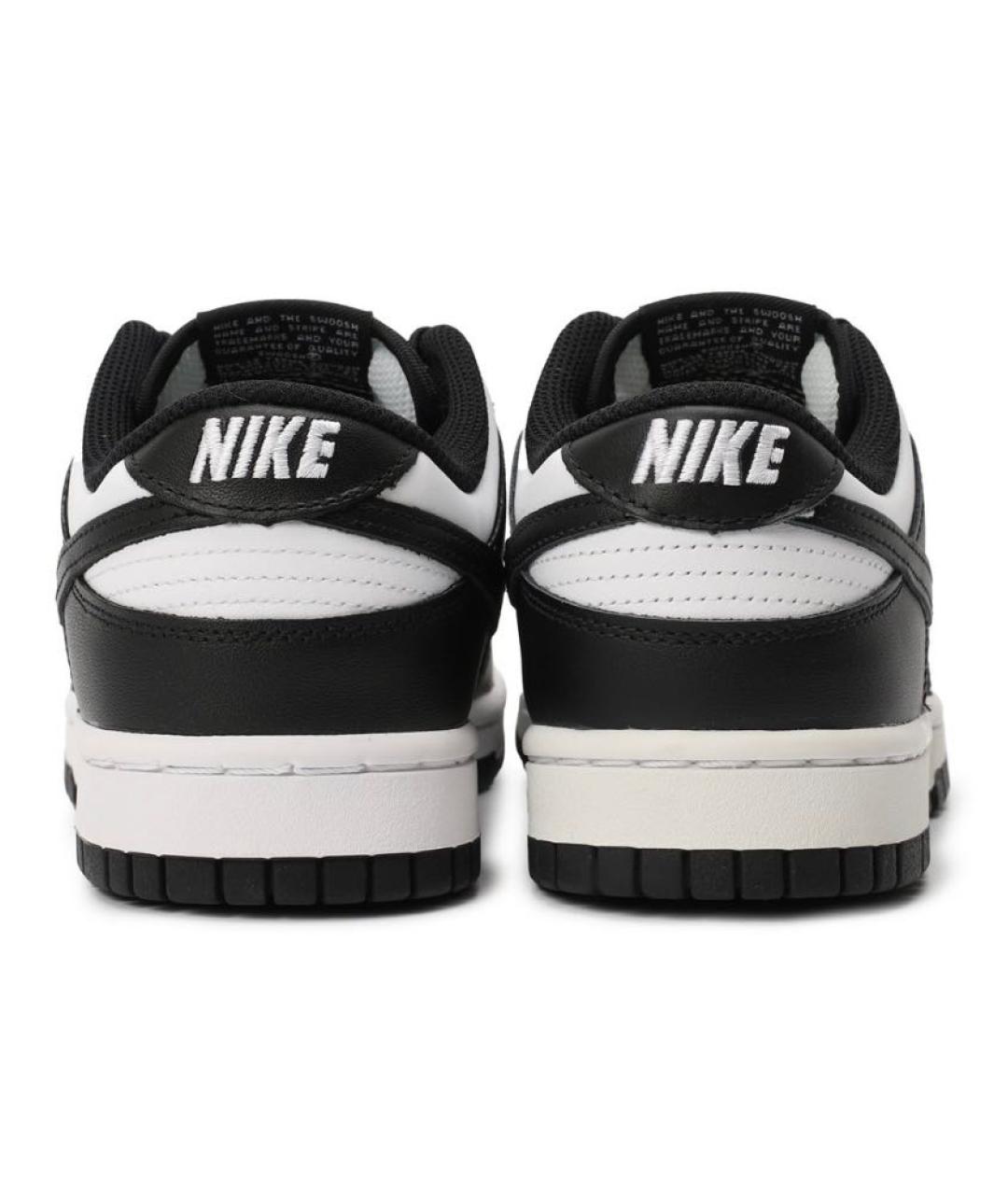 NIKE Черные кожаные низкие кроссовки / кеды, фото 4