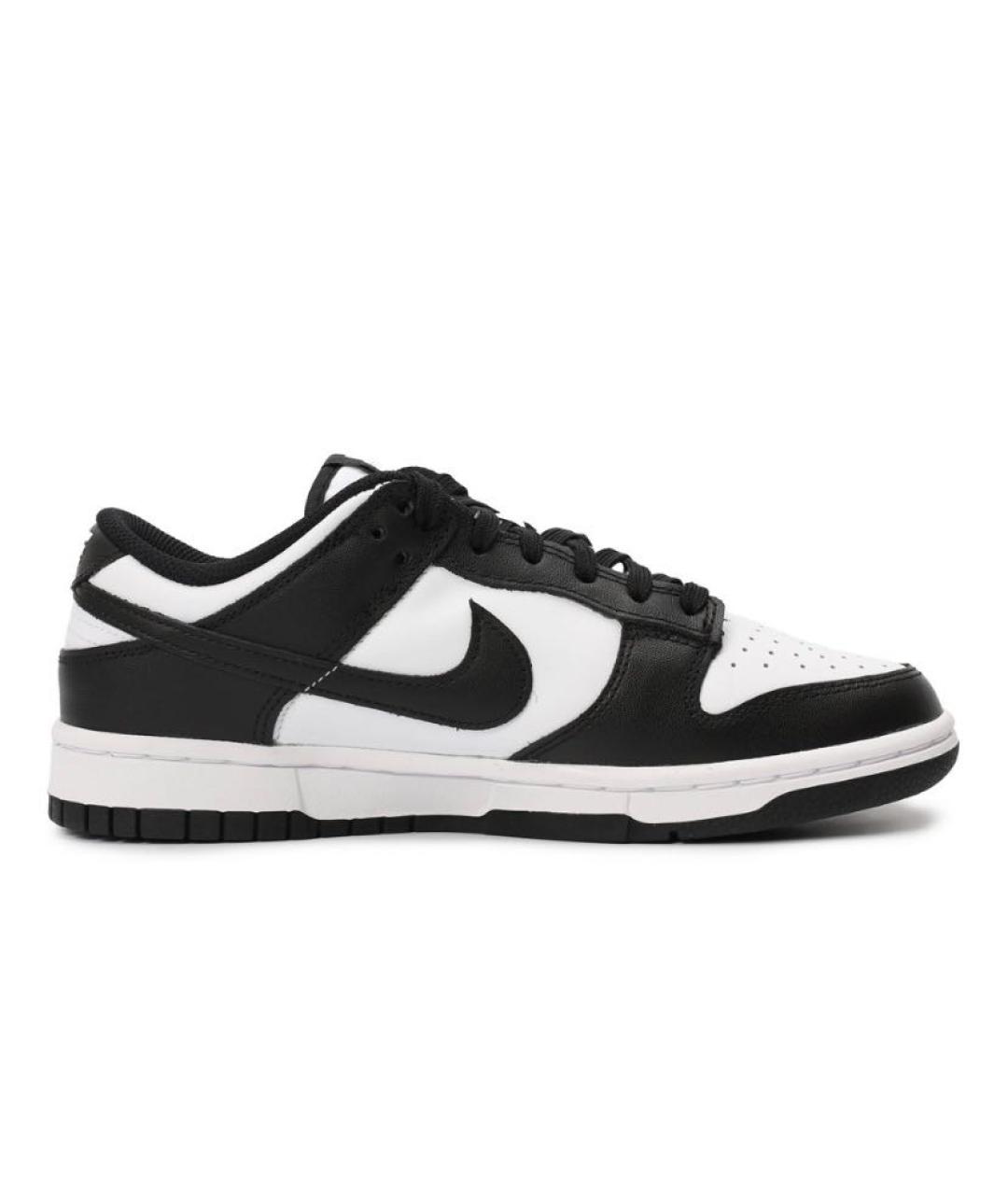 NIKE Черные кожаные низкие кроссовки / кеды, фото 1