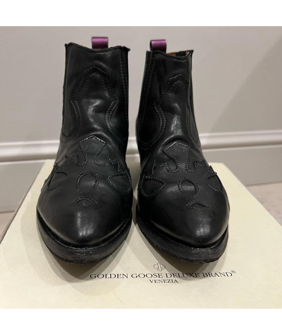 GOLDEN GOOSE DELUXE BRAND Мульти кожаные полусапоги, фото 4