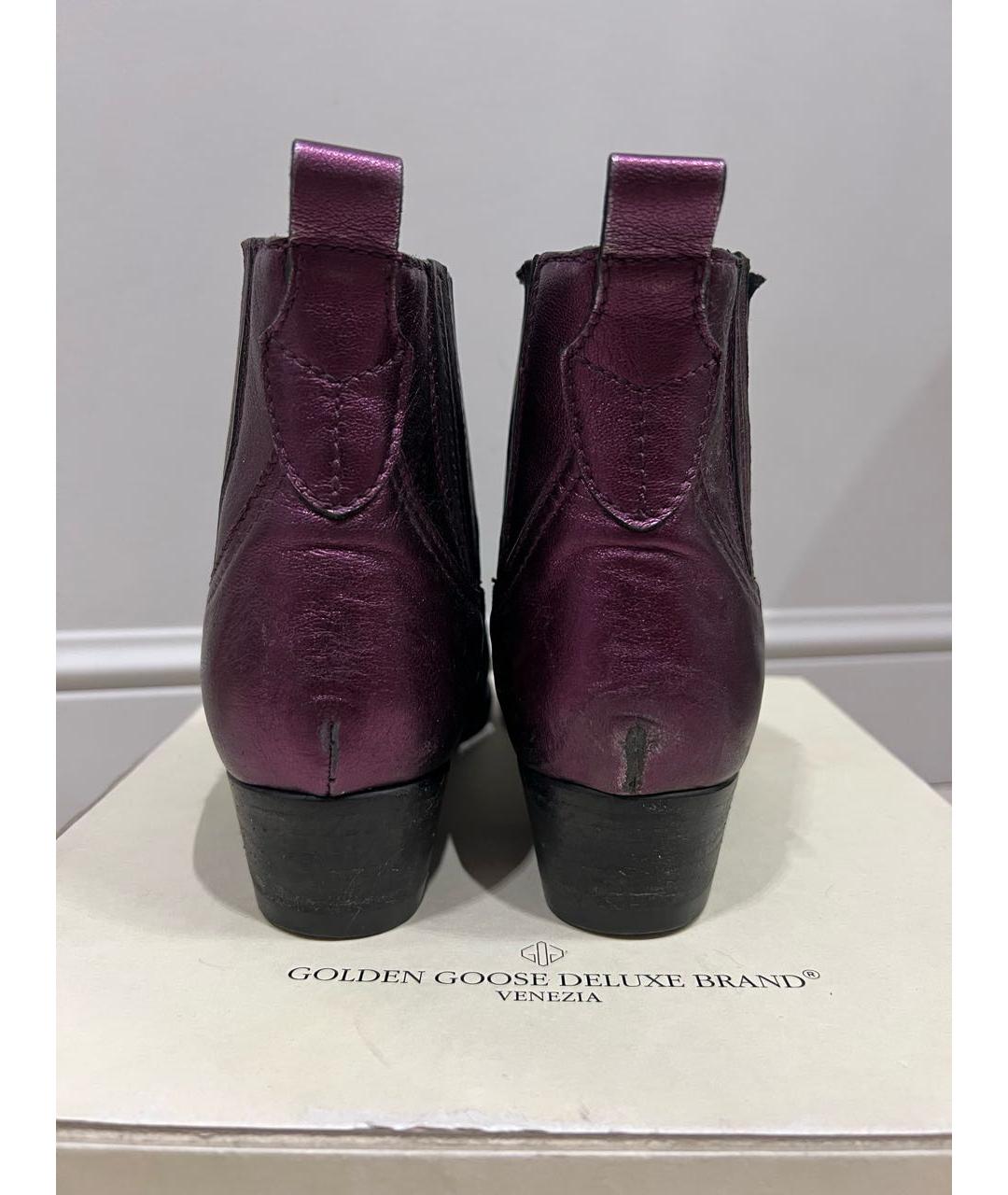 GOLDEN GOOSE DELUXE BRAND Мульти кожаные полусапоги, фото 5