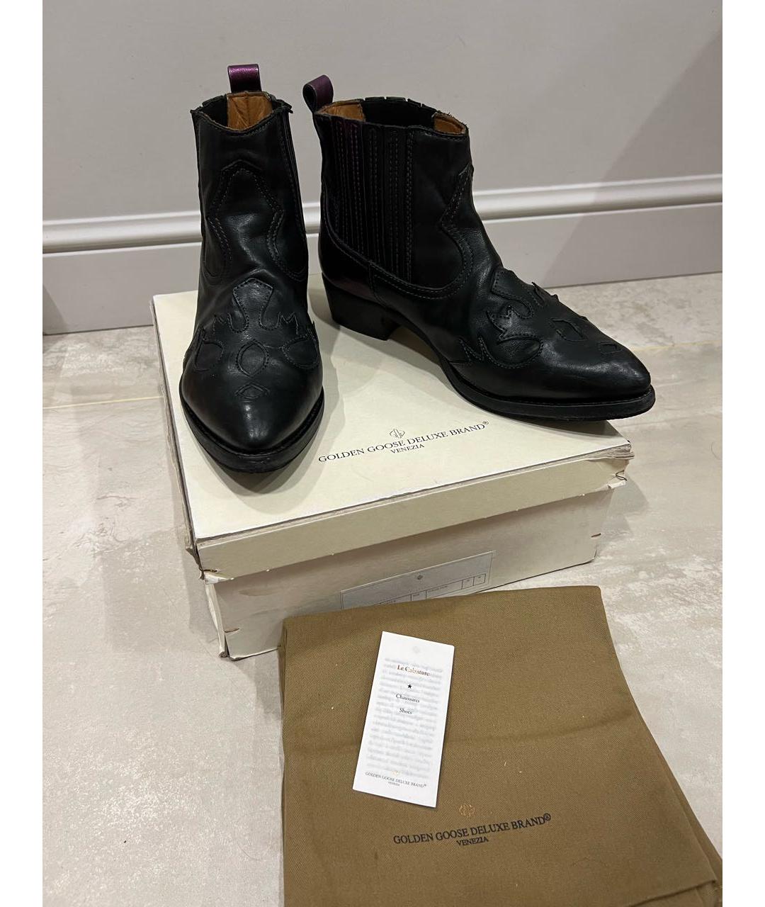 GOLDEN GOOSE DELUXE BRAND Мульти кожаные полусапоги, фото 3