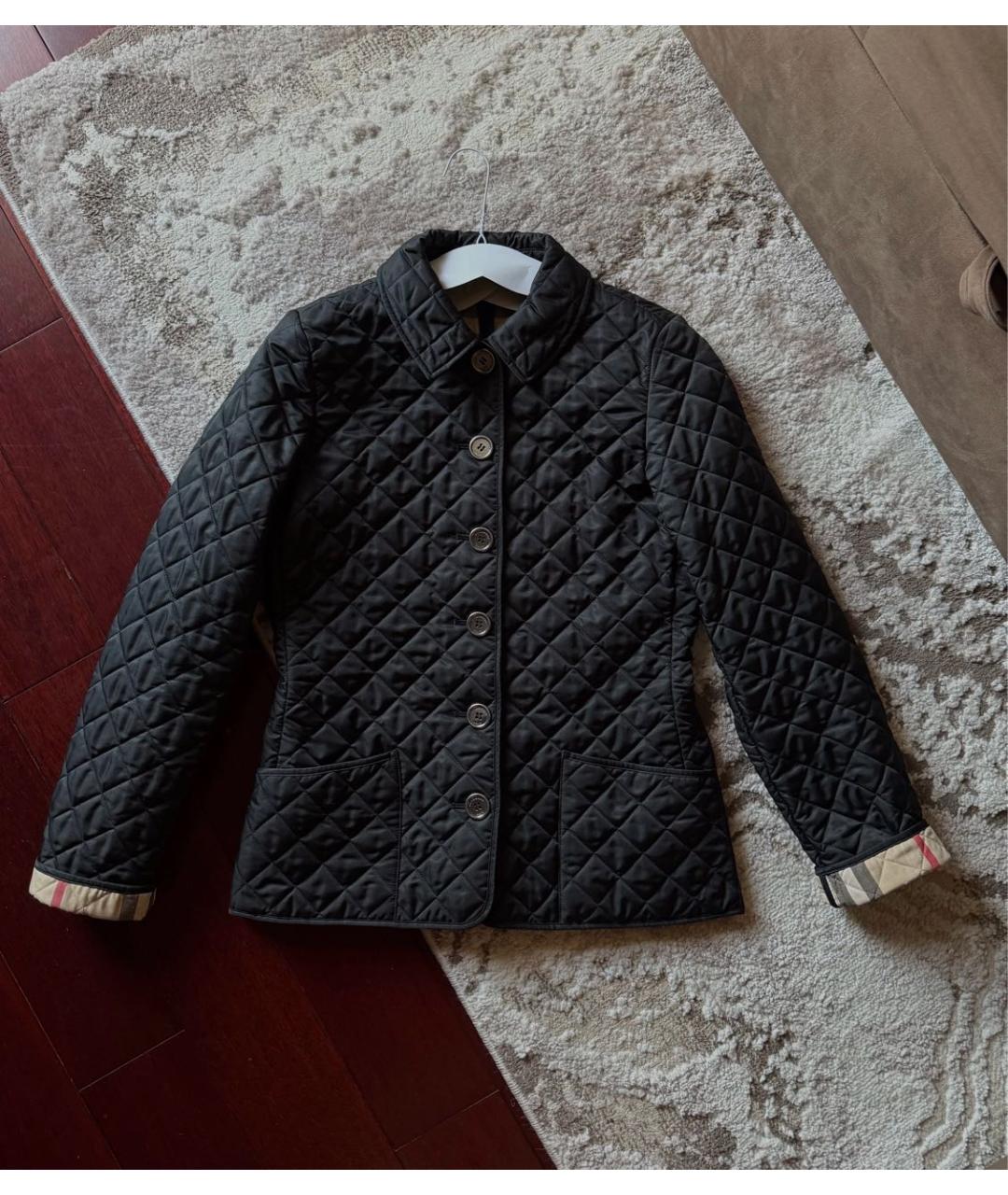 BURBERRY Черная хлопковая куртка, фото 9
