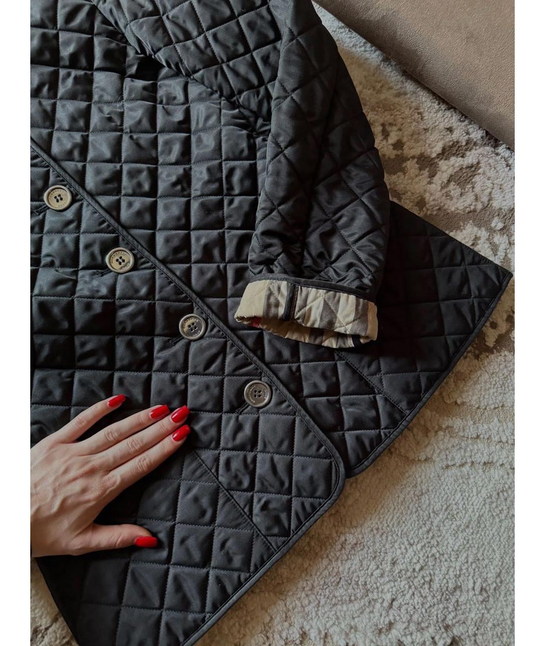 BURBERRY Черная хлопковая куртка, фото 8