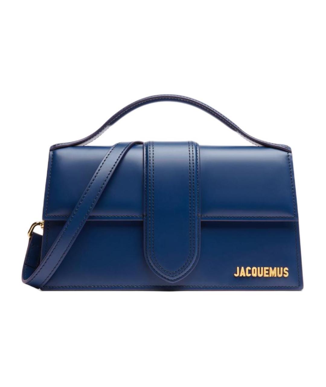 JACQUEMUS Синяя кожаная сумка через плечо, фото 1