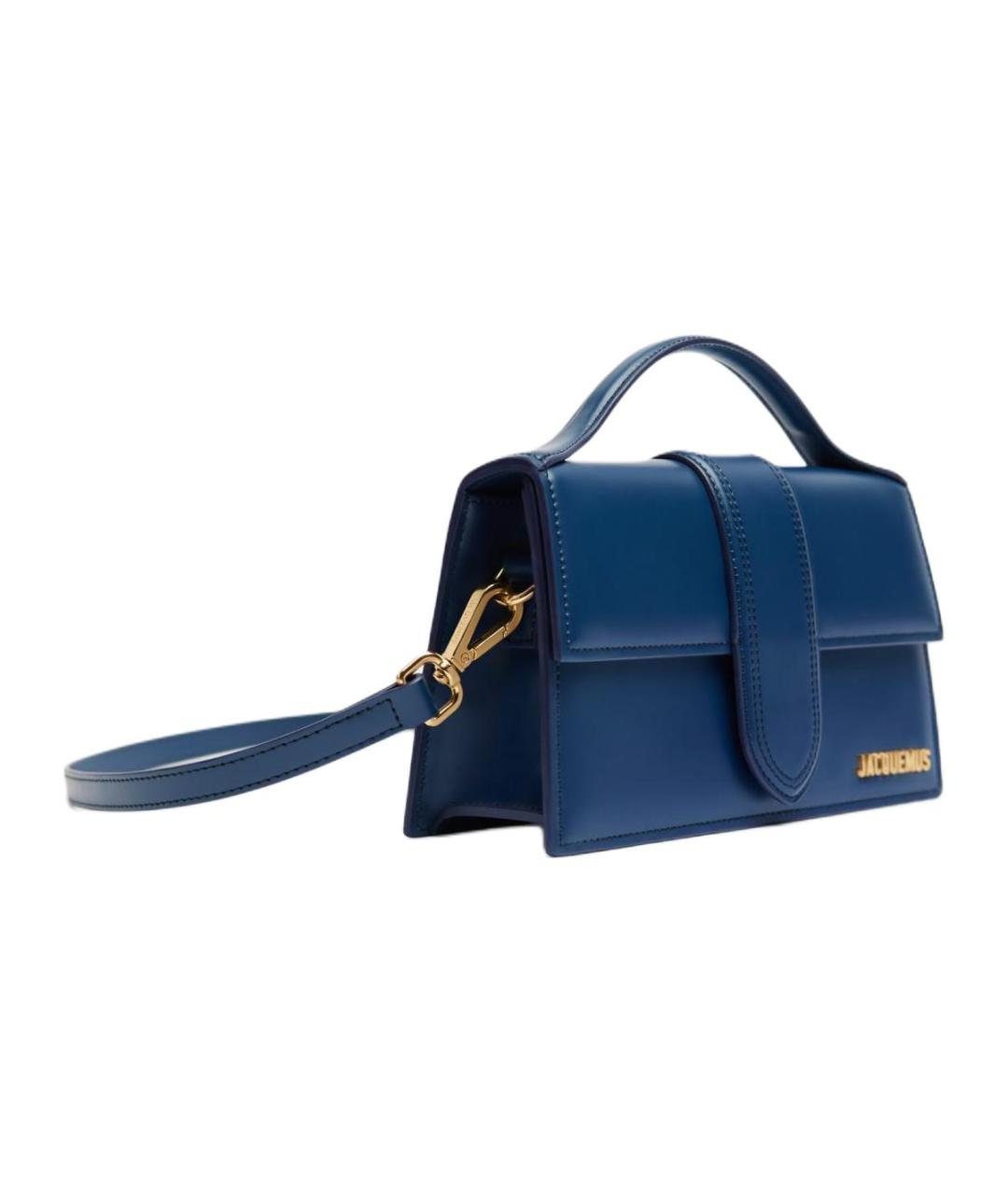 JACQUEMUS Синяя кожаная сумка через плечо, фото 2