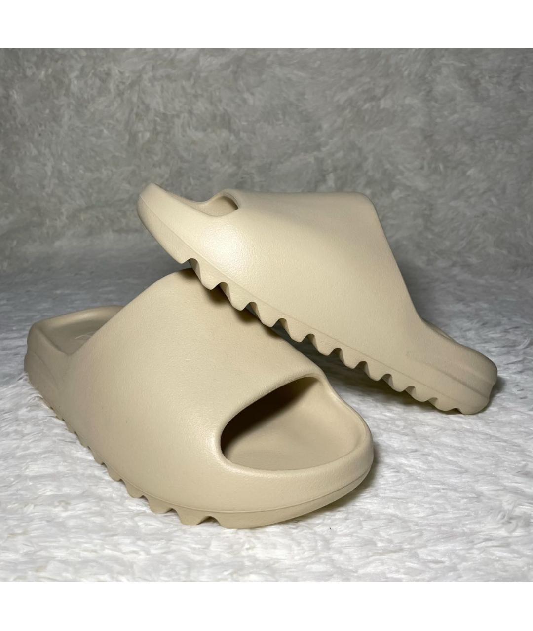 ADIDAS YEEZY Бежевые шлепанцы, фото 6