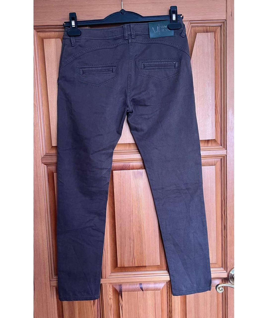 ARMANI JEANS Бежевые хлопковые брюки узкие, фото 2
