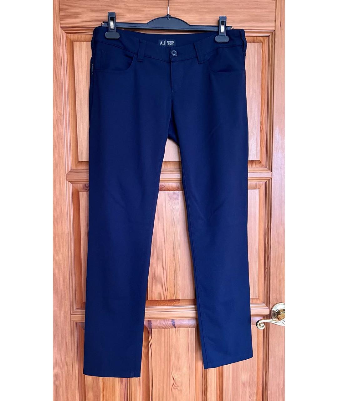 ARMANI JEANS Темно-синие прямые джинсы, фото 4