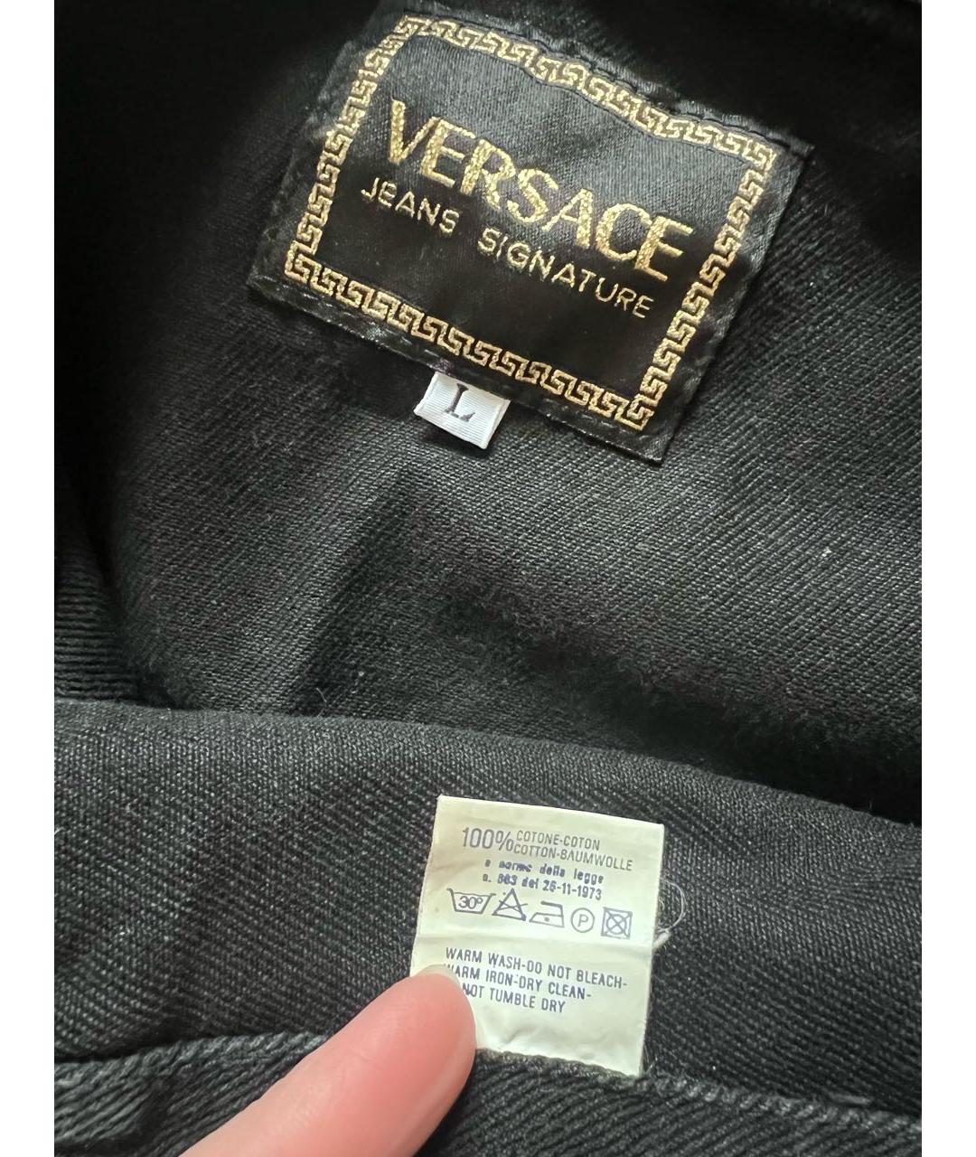 VERSACE Черный хлопковый жилет, фото 3