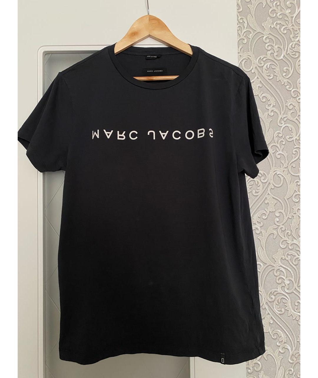 MARC JACOBS Антрацитовая хлопковая футболка, фото 7