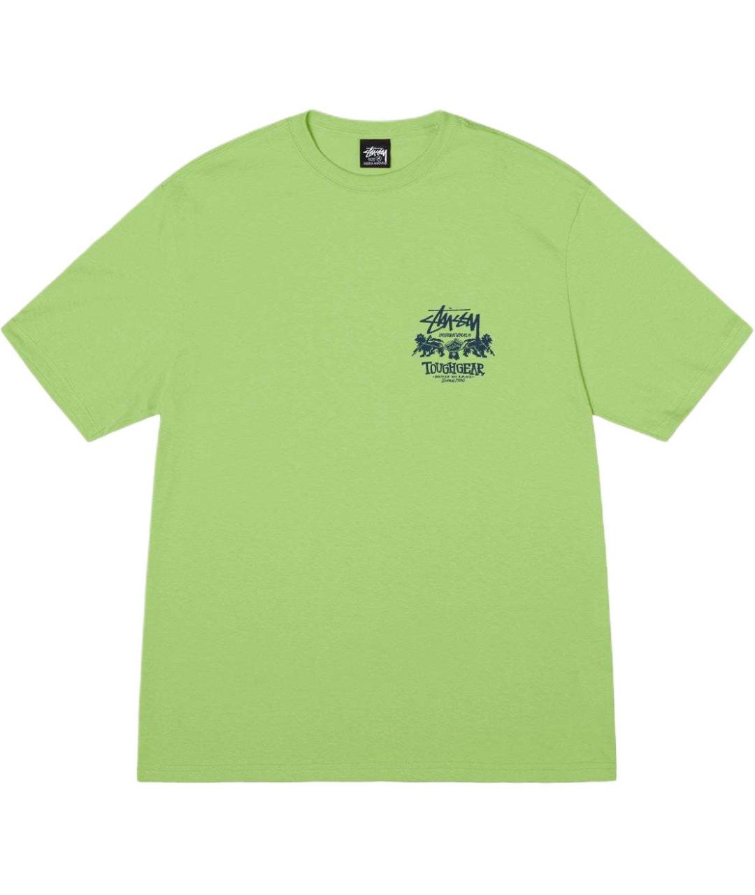 STUSSY Салатовая футболка, фото 1