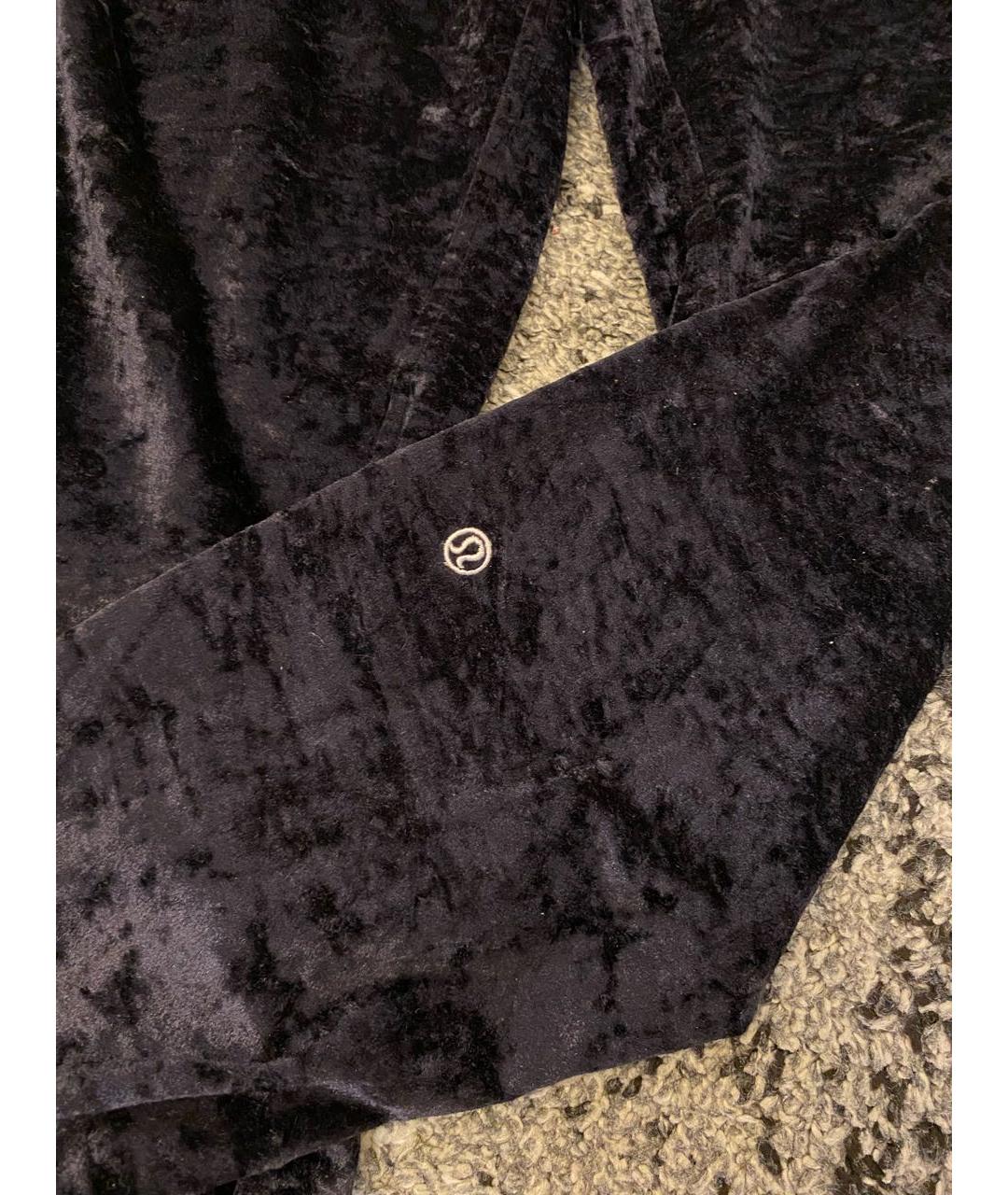 Lululemon Черные бархатные спортивные брюки и шорты, фото 3