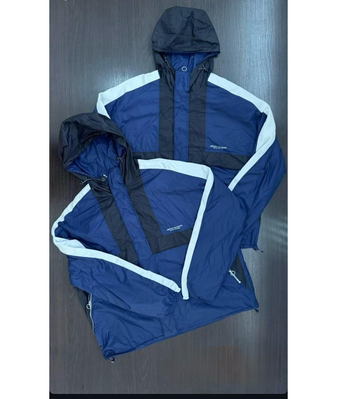 ARMANI EXCHANGE Темно-синяя полиамидовая куртка, фото 3
