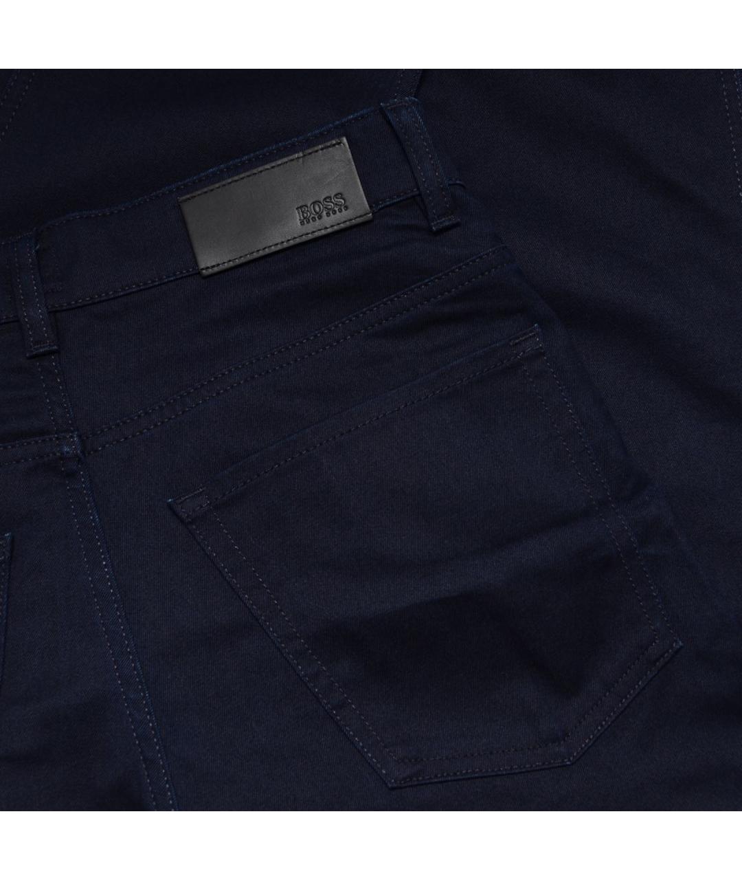 HUGO BOSS Темно-синие хлопко-эластановые джинсы скинни, фото 5