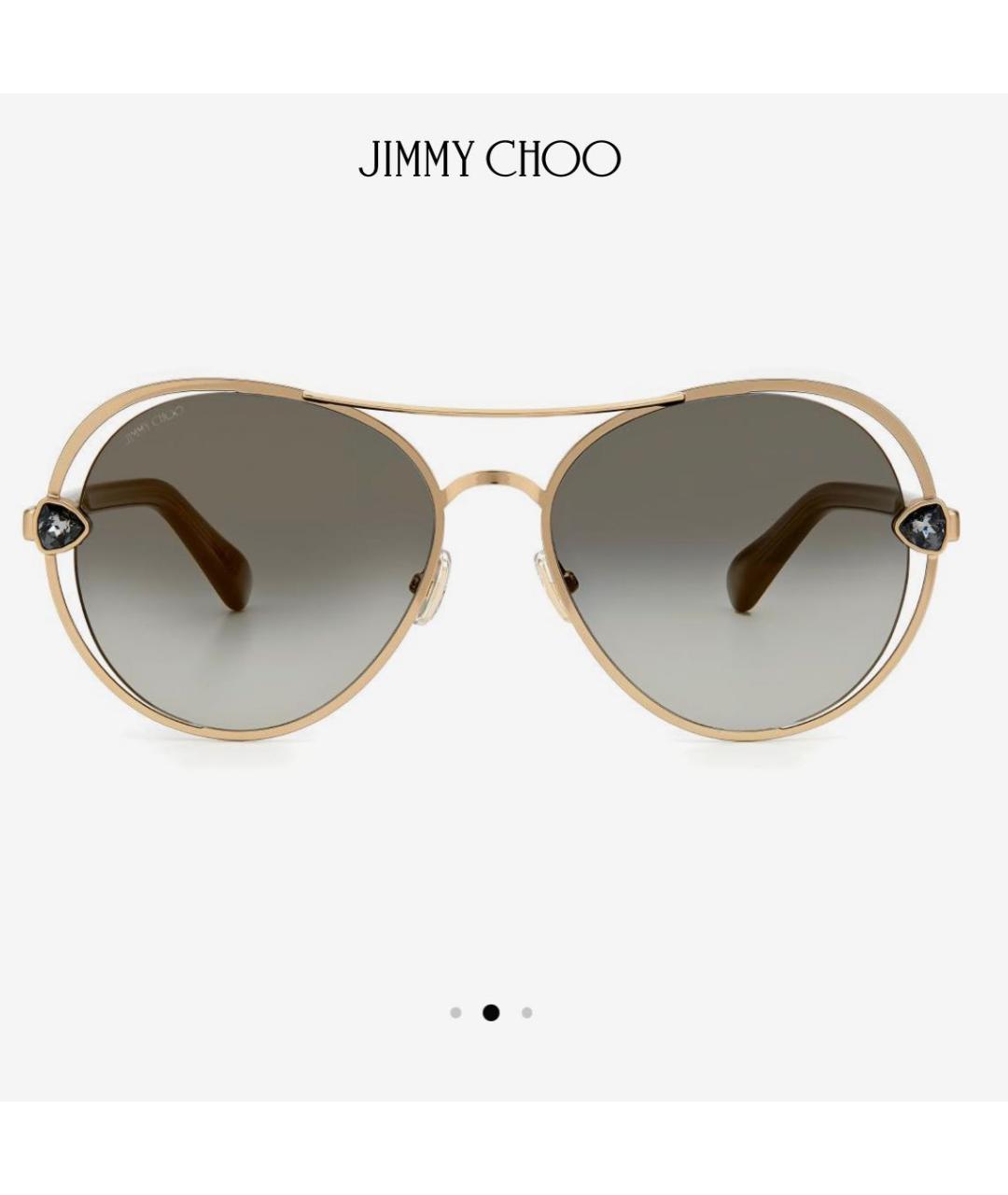 JIMMY CHOO Мульти металлические солнцезащитные очки, фото 5