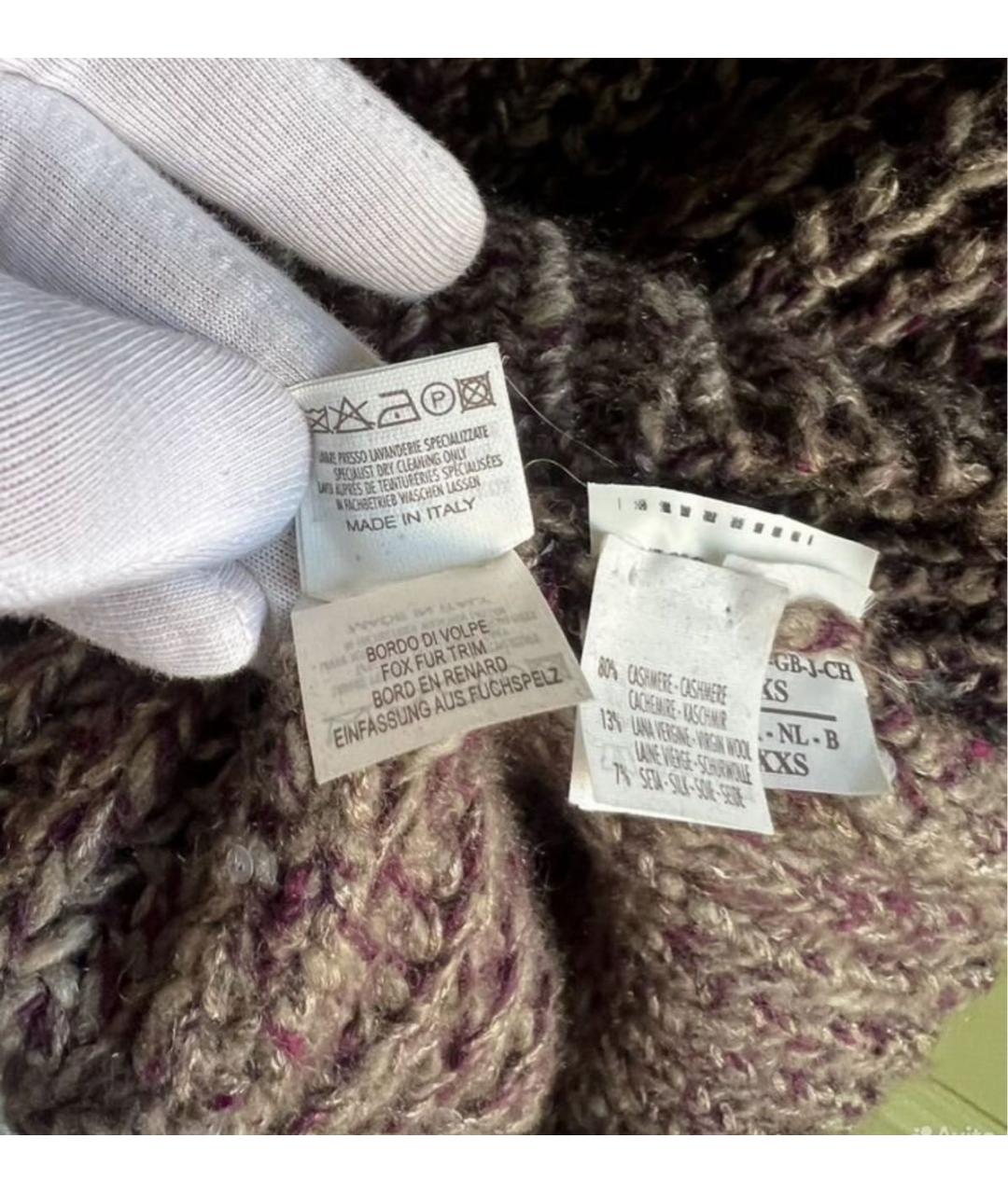 BRUNELLO CUCINELLI Коричневая шерстяная жилетка, фото 8