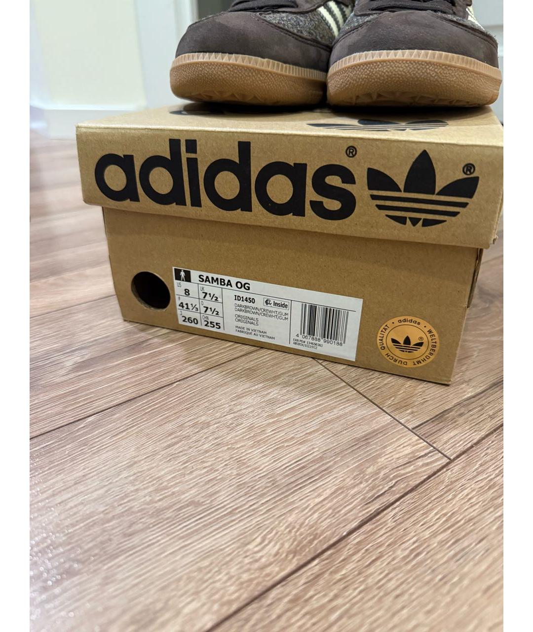 ADIDAS Коричневые замшевые кеды, фото 5