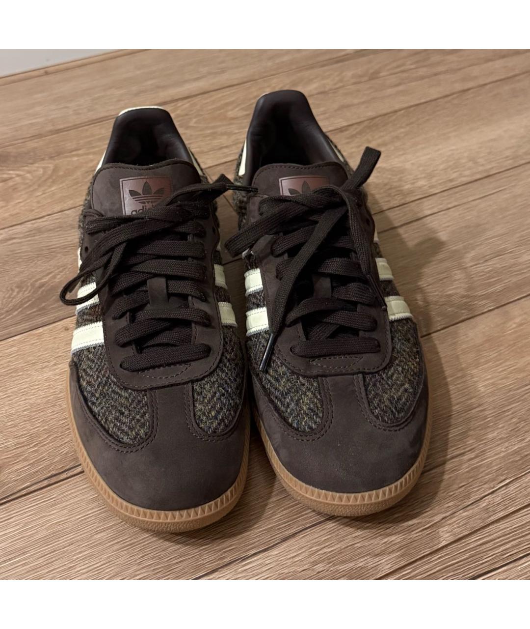 ADIDAS Коричневые замшевые кеды, фото 2
