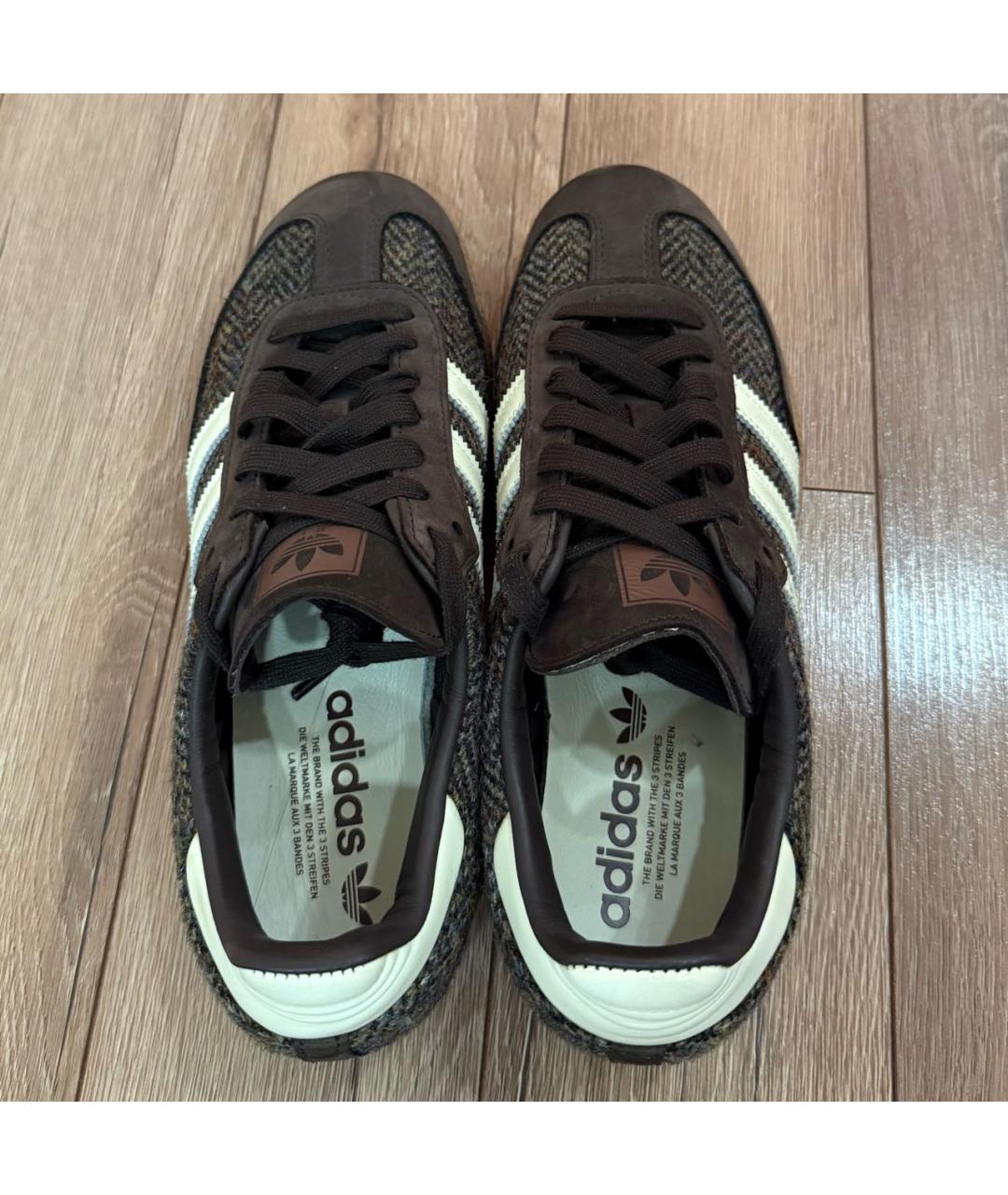 ADIDAS Коричневые замшевые кеды, фото 3