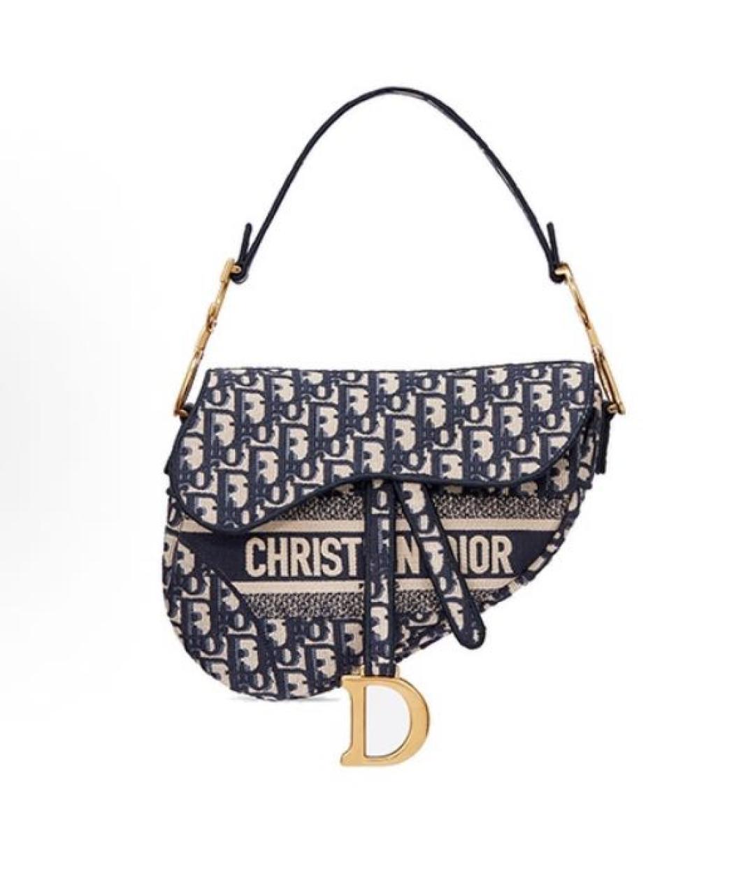 CHRISTIAN DIOR Темно-синяя сумка через плечо, фото 1