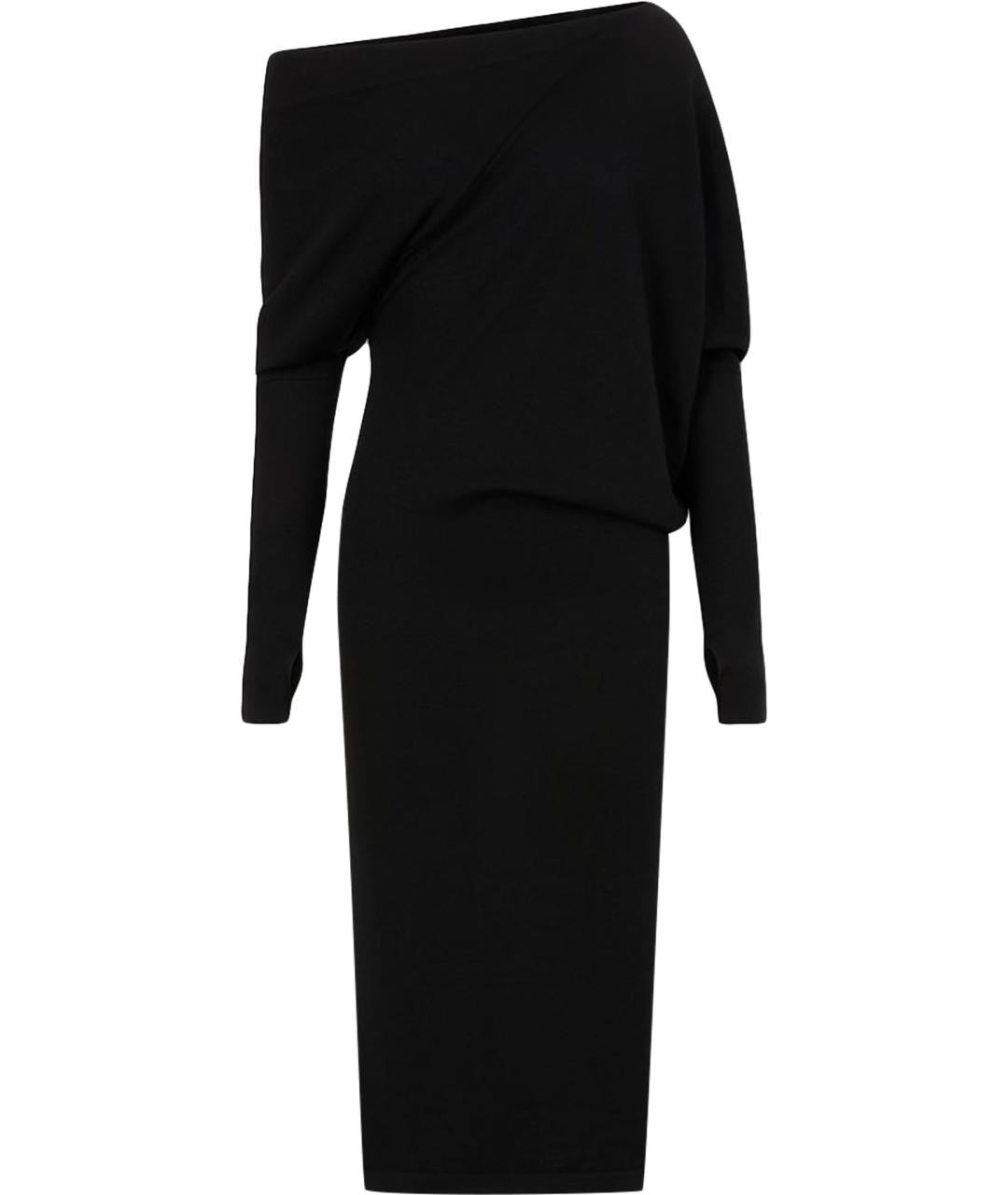 TOM FORD Черное кашемировое повседневное платье, фото 1