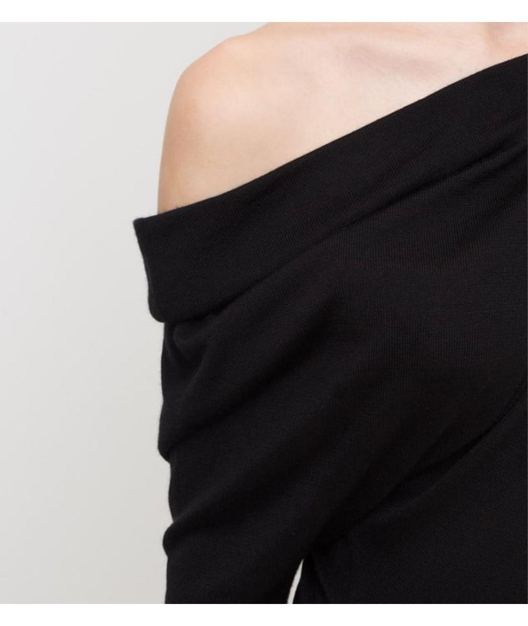 TOM FORD Черное кашемировое повседневное платье, фото 8