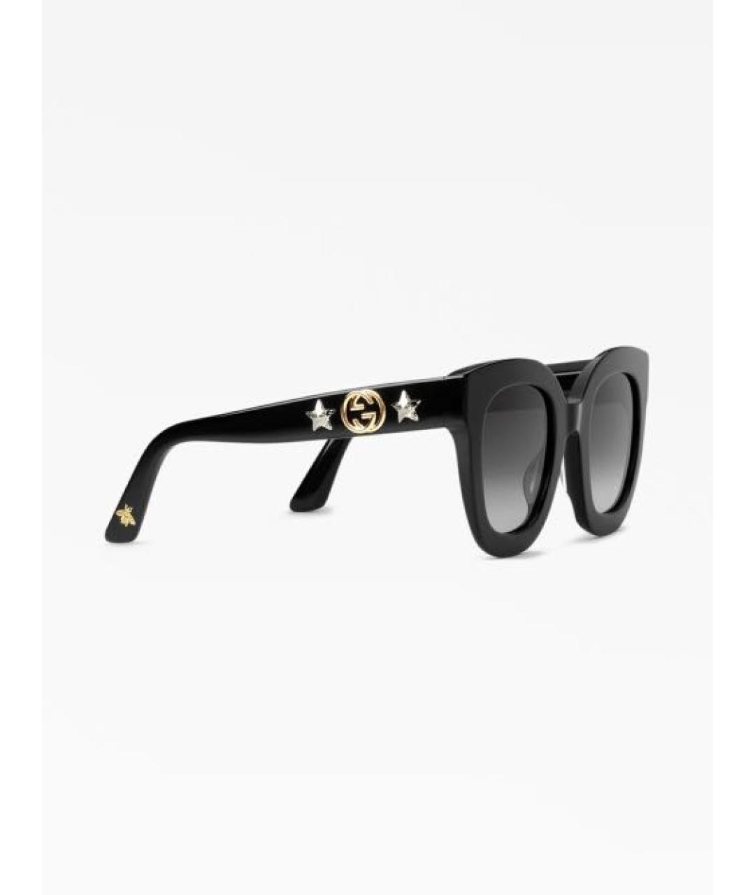GUCCI Черные пластиковые солнцезащитные очки, фото 2