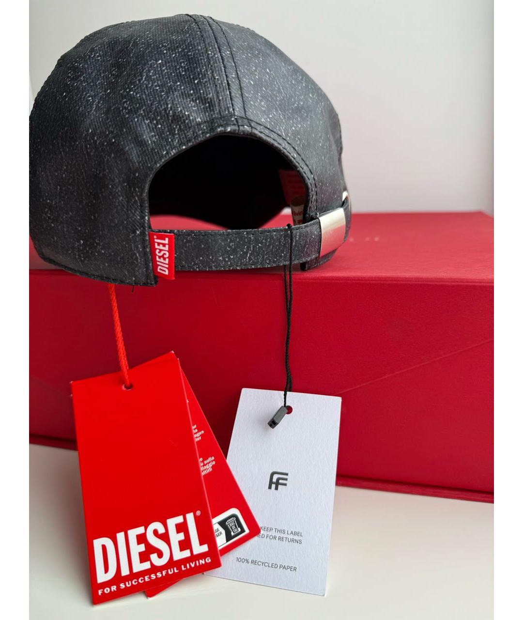 DIESEL Серая хлопковая кепка/бейсболка, фото 6