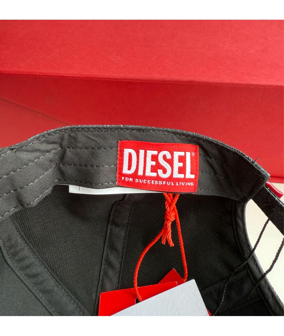 DIESEL Серая хлопковая кепка/бейсболка, фото 7