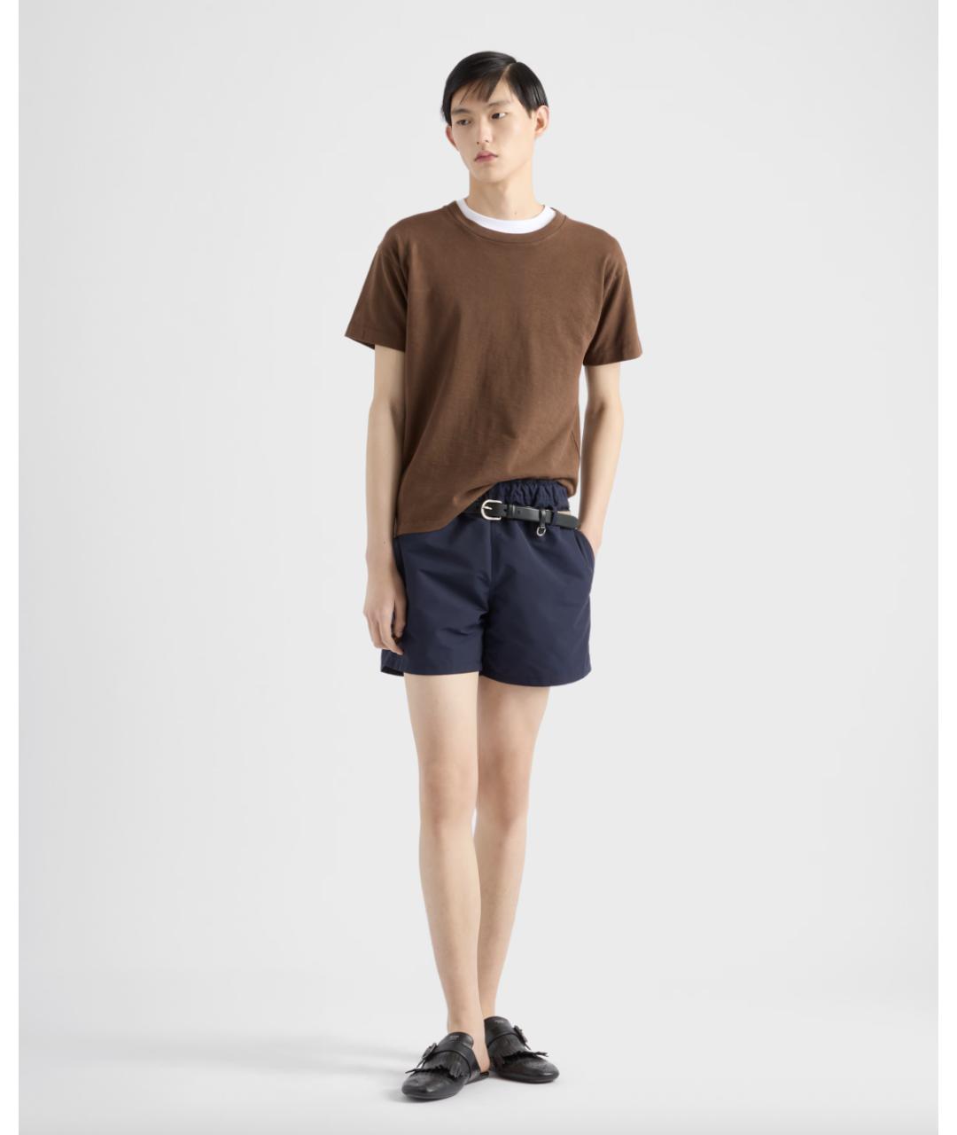 PRADA Синие полиэстеровые плавки, фото 3