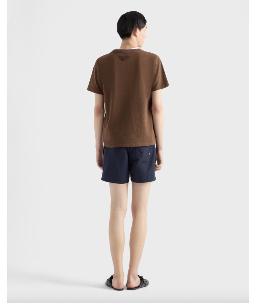 PRADA Синие полиэстеровые плавки, фото 4